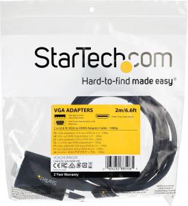 Kabel StarTech HDMI - D-Sub (VGA) + USB-A 2m czarny (VGA2HDMM2M) 8