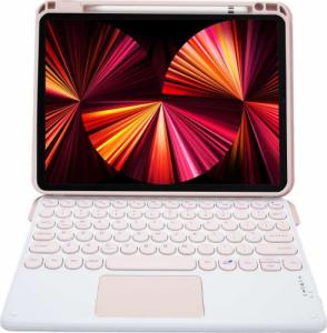 Alogy Etui Alogy Klawiatura Bluetooth Touchpad 4w1 Magnetyczne Pencil do Apple iPad Pro 11 2021 Różowe 3