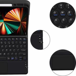 Etui na tablet Alogy Etui Alogy Klawiatura Bluetooth Touchpad 4w1 Magnetyczne Pencil do Apple iPad Pro 12.9 2021 Czarne 3