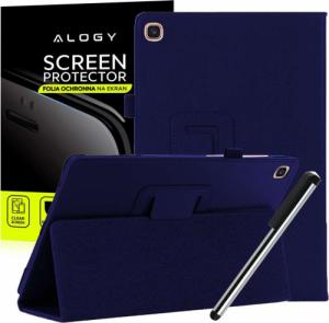 Stojak Alogy Etui obudowa Alogy stojak do Samsung Galaxy Tab A7 T500 Granatowe + Folia + Rysik 1