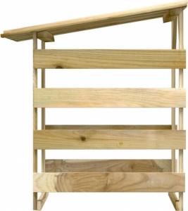 Drewutnia vidaXL 318379 sosnowa 90 cm 4