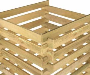 vidaXL Kompostownik z listew, 90x90x90 cm, impregnowana sosna 5