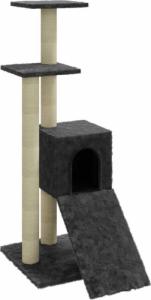 vidaXL Drapak dla kota z sizalowymi słupkami, ciemnoszary, 92 cm! 2