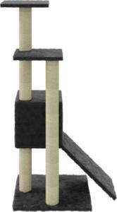 vidaXL Drapak dla kota z sizalowymi słupkami, ciemnoszary, 92 cm! 6