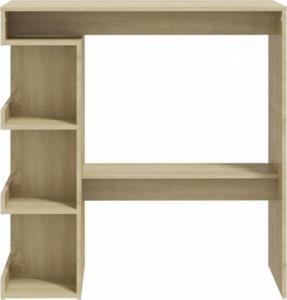 vidaXL Stolik barowy z półkami, dąb sonoma, 100x50x101,5 cm, płyta! 5
