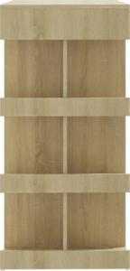 vidaXL Stolik barowy z półkami, dąb sonoma, 100x50x101,5 cm, płyta! 6