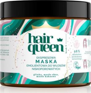 Hair Queen HAIR QUEEN_Ekspresowa maska emolientowa do włosów niskoporowatych 400ml 1
