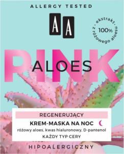 AA Aloes Pink Regenerujący krem-maska na noc 50ml 1