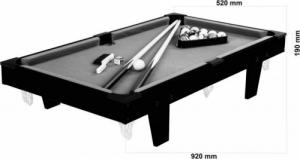 GamesPlanet Mini bilard stołowy z akcesoriami 92 x 52 x 19 cm - jasny 5