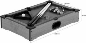 GamesPlanet Mini bilard stołowy z akcesoriami 51 x 31 x 10 cm - czarny 5