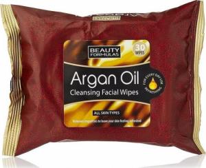Beauty Formulas Argan Oil Cleansing Facial Wipes oczyszczające chusteczki z olejkiem arganowym 30 szt. 1