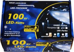 Lampki choinkowe Nexos 100 LED białe ciepłe 6
