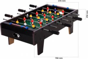 GamesPlanet Mini piłkarzyki stołowe z nożami 70 x 37 x 25 cm - czarne 2