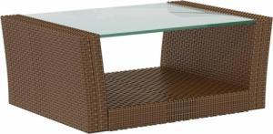 vidaXL 8-cz. zestaw wypoczynkowy do ogrodu, poduszki, rattan PE, brąz 7