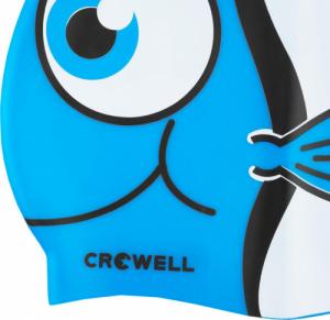 Crowell Czepek pływacki silikonowy dla dzieci Crowell Nemo Jr niebieski 1