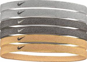 Nike Opaski na głowę Nike Headbands 6 szt. srebrno-złoto-czarne N1002008097OS 1