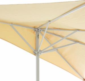 Garthen Parasol ogrodowy półokrągły beżowy 2,7 m 3