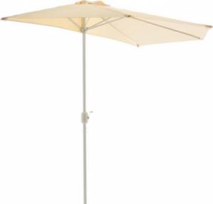 Garthen Parasol ogrodowy półokrągły beżowy 2,7 m 4