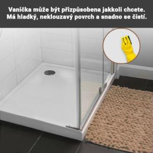 Brodzik Aquamarin Aquamarin Brodzik Square 90 x 90 cm 4