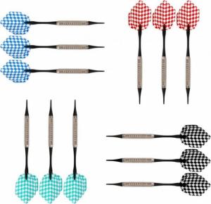 Physionics Elektroniczna tarcza do rzutek dla 16 graczy + 12 rzutek 3