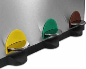 Kosz na śmieci Jago JAGO Kosz na śmieci z pedałem, stal nierdzewna, 3 x 20 L 3