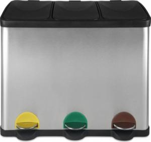 Kosz na śmieci Jago JAGO Kosz na śmieci z pedałem, stal nierdzewna, 3 x 20 L 7