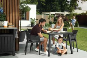 Keter Krzesło ogrodowe plastikowe ELISA - cappuccino 3