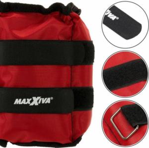 Maxxiva MAXXIVA Mankiety obciążające, 2 x 2 kg, czerwone 2