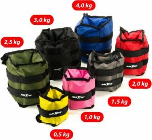 Maxxiva MAXXIVA Mankiety obciążające, 2 x 2 kg, czerwone 5