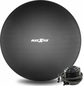 Maxxiva MAXXIVA Piłka gimnastyczna 65 cm z pompką, czarna 1