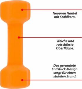 Maxxiva ‎Hantle D84989 neoprenowe 2 x 1.5 kg 2