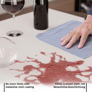 Miadomodo MIADOMODO Stół do jadalni dla 4 osób, biały, 80x80x76,5 cm 7