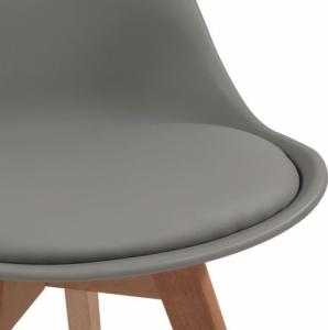 Miadomodo MIADOMODO Zestaw krzeseł do jadalni, szary, 8 sztuk 3