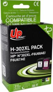 Tusz UPrint UPrint kompatybilny ink / tusz z F6U68AE, F6U67AE, HP 302XL, black+color, 600+400s, 20+18ml, H-302XL BK/CL PACK, dla HP OJ 3830,38 1