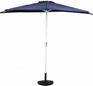 Garthen Parasol ogrodowy półokrągły ciemny niebieski 2,7 m 1