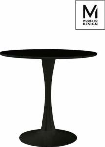 Modesto Design MODESTO stół TULIP FI 80 czarny - MDF, podstawa metalowa 1