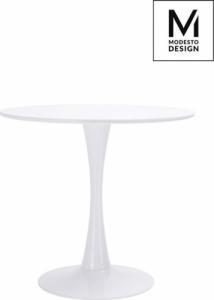 Modesto Design MODESTO stół TULIP FI 80 biały - MDF, podstawa metalowa 1