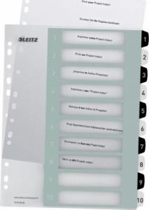 Leitz Przekładki plastikowe do nadruku tekstu na kartę, Leitz WOW, 110, biało-czarne 12150000 5