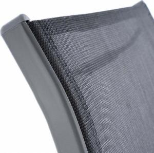 Maxxiva GARTHEN Krzesła ogrodowe sztaplowane, czarne / ciemnoszare 4