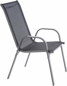 Maxxiva GARTHEN Krzesła ogrodowe sztaplowane, czarne / ciemnoszare 5
