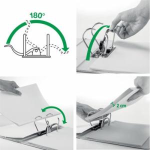 Segregator Leitz 180° Active Urban Chic dźwigniowy A4 82mm szary (se 0611187) 8