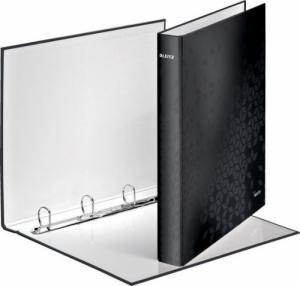 Segregator Leitz Segregator ringowy WOW Leitz A4 4DR/25mm, czarny 42420095 2