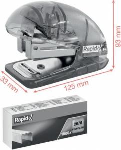 Zszywacz Rapid Zszywacz mini Colour"Breeze F4, 10 kartek, 5 lat gwarancji, koralowy 5001531 6