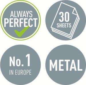 Zszywacz Leitz Dziurkacz duży metalowy Leitz, czarny, 10 lat gwarancji, 30 kartek 50081095 2