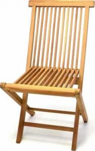 Divero Składane krzesło z drewna tekowego 1