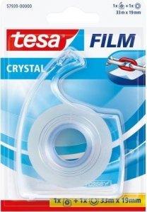 Tesa Taśma biurowa TESAfilm CRYSTAL 33m X19mm + Dyspenser Easy Cut 57939-00000 1