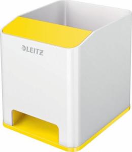 Leitz Kubek na długopisy Leitz WOW ze wzmacniaczem dźwięku, żółty 53631016 1