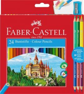 Faber-Castell Kredki ZAMEK 24 kol+ 3 krdki DW FC110324 1
