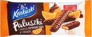 Krakuski Ciastka BAHLSEN KRAKUSKI paluszki z galaretką pomarańcza w czek. 144g 2