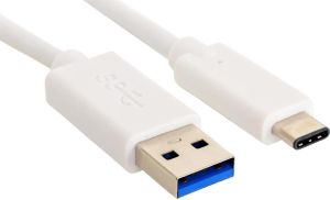 Kabel USB Sandberg USB-A - USB-C 1 m Biały (136-15) 1